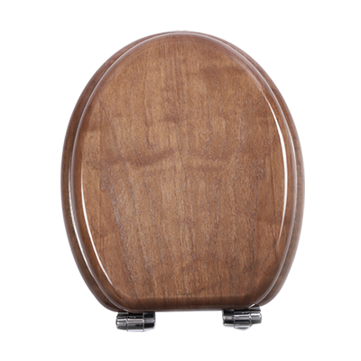 Wood toilet seat