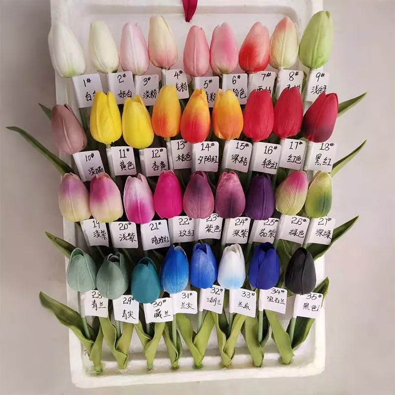 Transform Interiors with Lifelike Large Real Touch Artificial Tulip Flowers